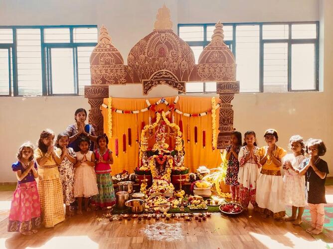 Pragathi Elite Public School - SARASWATHI PUJA